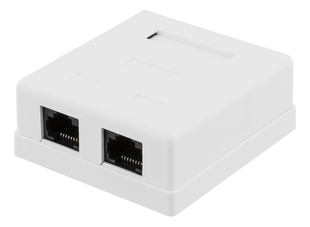 DELTACO Anschlussdose Cat6 VR- 21